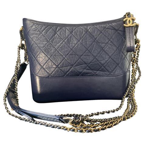 chanel gabrielle bag blue black